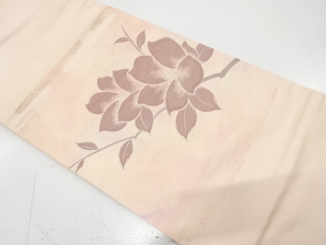 JAPANESE NAGOYA OBI / WOVEN BRANCH FLOWER